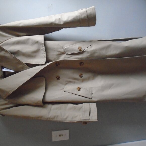 Banana Republic Tan Timeless Trench Coat, Size S - Picture 9 of 9